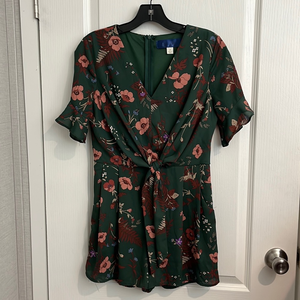 Blue Rain Romper